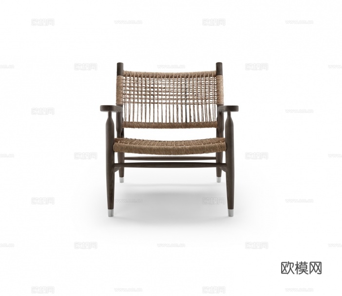 flexform 原木风休闲椅3d模型下载（渲染图6）