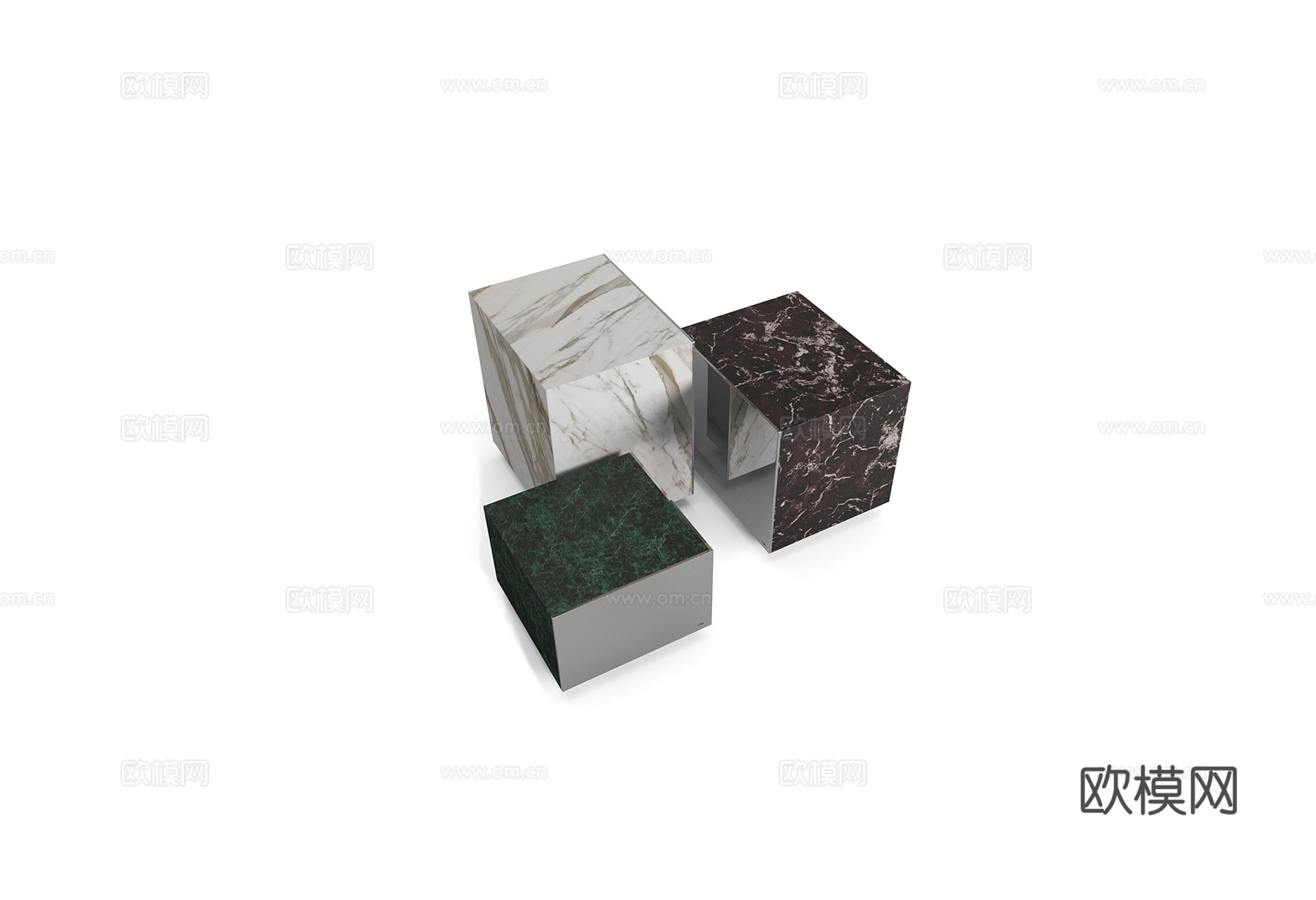 FENDI 意式组合茶几3d模型下载（渲染图6）