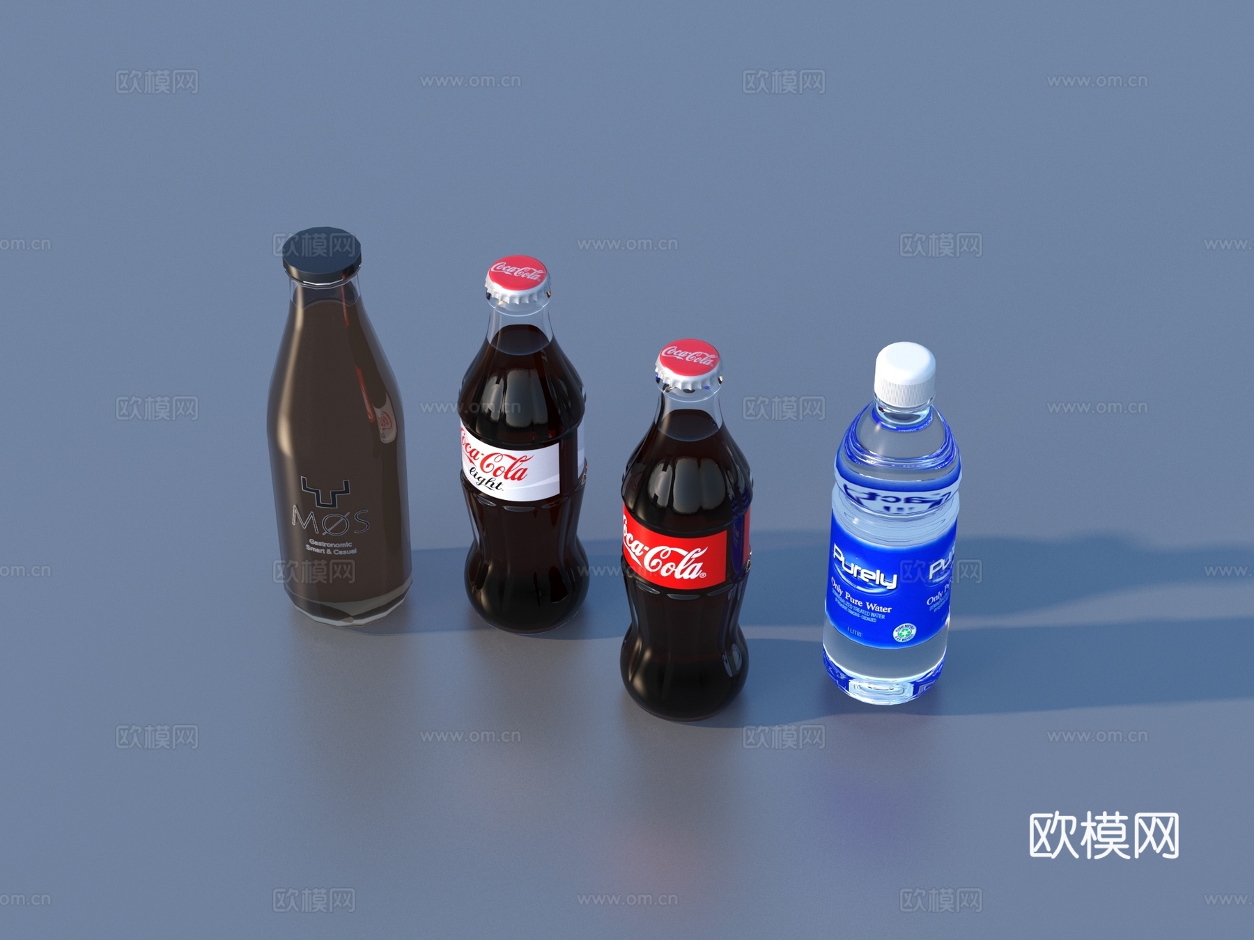饮料 果汁 汽水 可乐3d模型