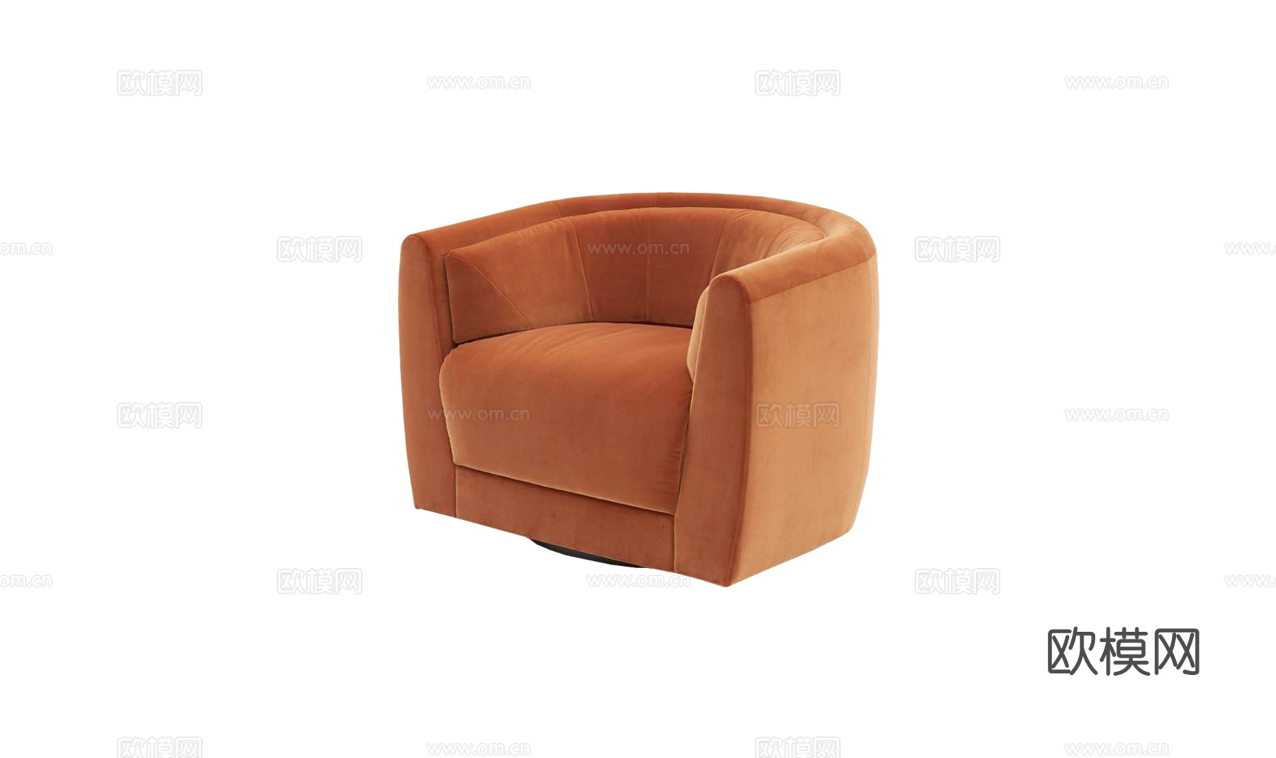 FENDI 意式单人沙发3d模型下载