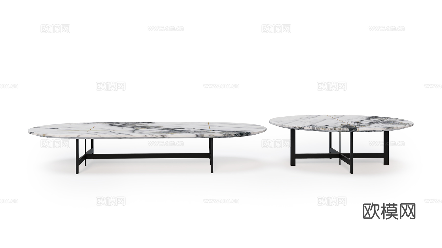 baxter 意式茶几3d模型下载（渲染图1）