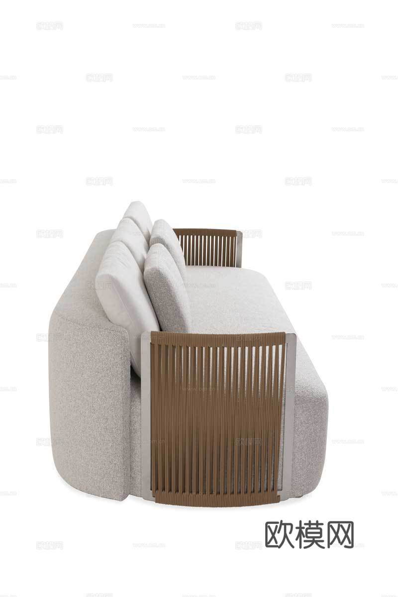 FENDI 意式双人沙发3d模型下载（渲染图3）