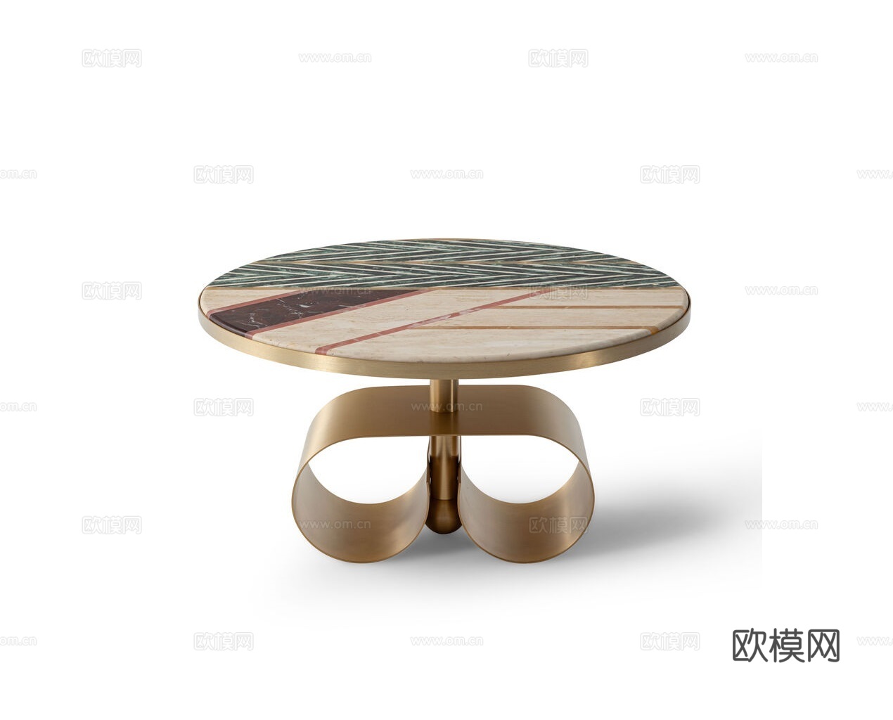 FENDI 意式茶几3d模型下载（渲染图1）