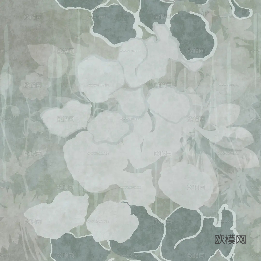 灰色印花壁纸