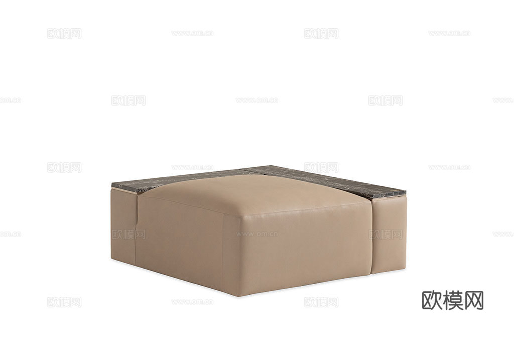 FENDI 意式沙发凳3d模型下载（渲染图2）