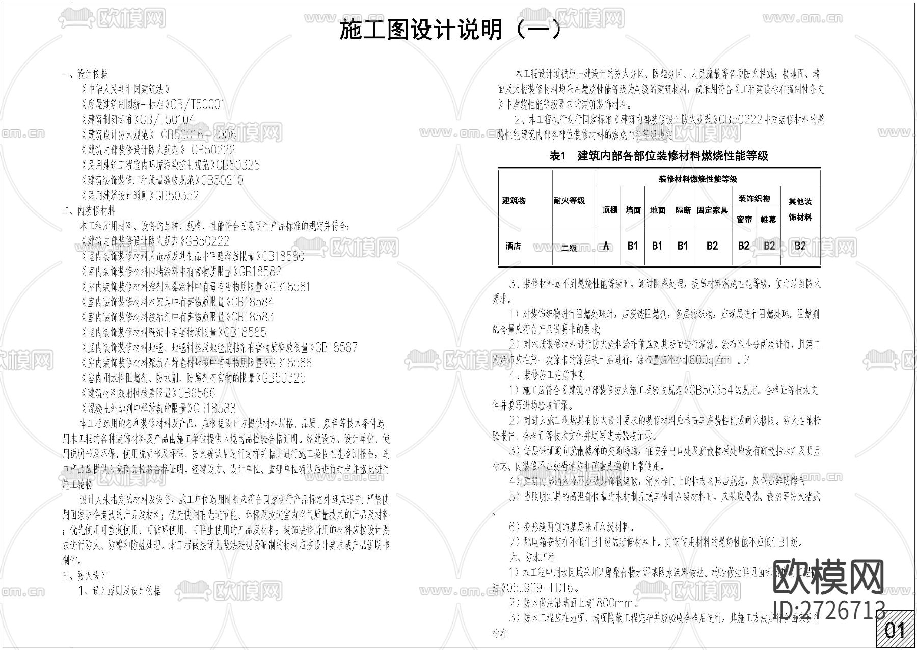 酒店标间cad施工图下载（渲染图2）