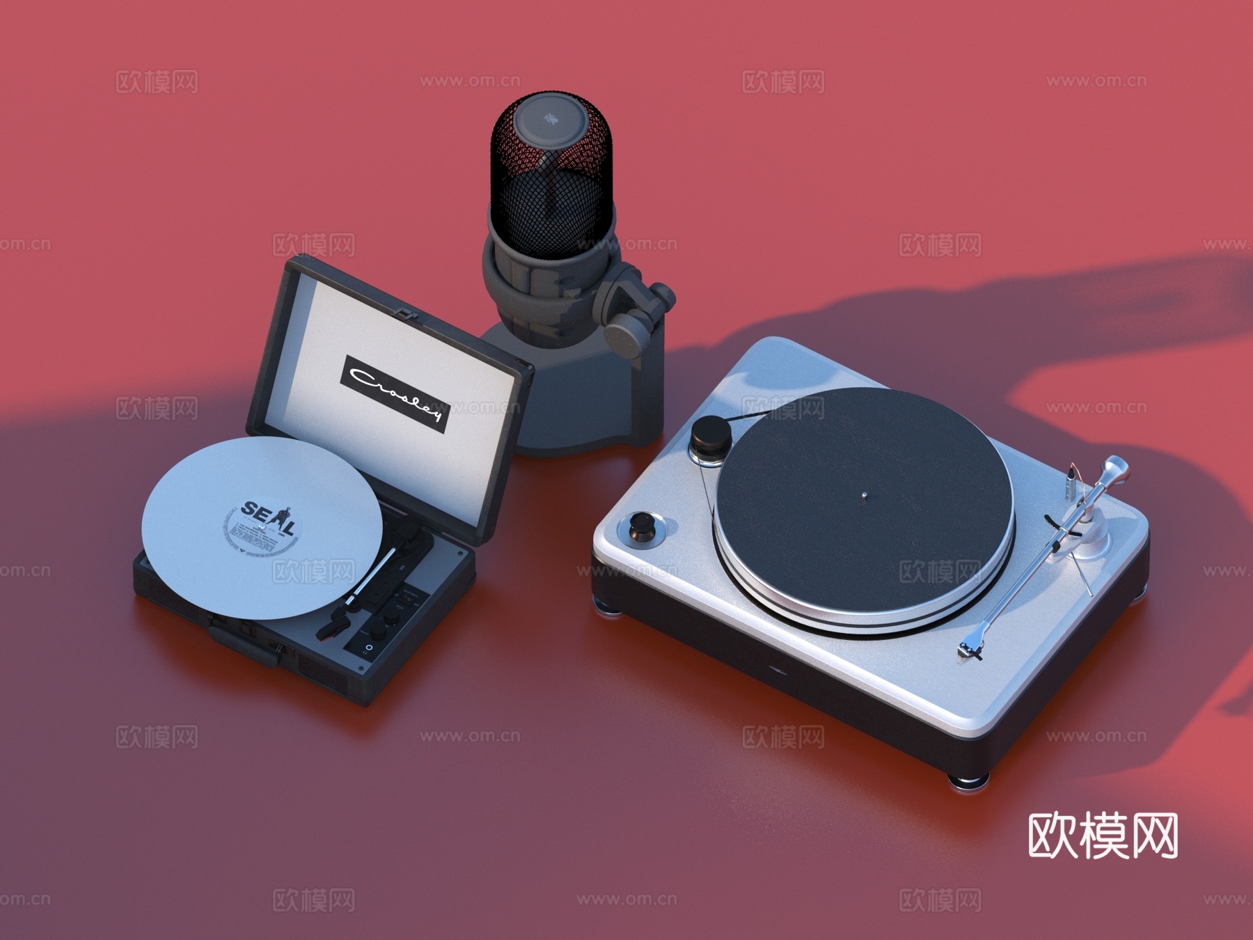影音播放器 电子产品 机器3d模型