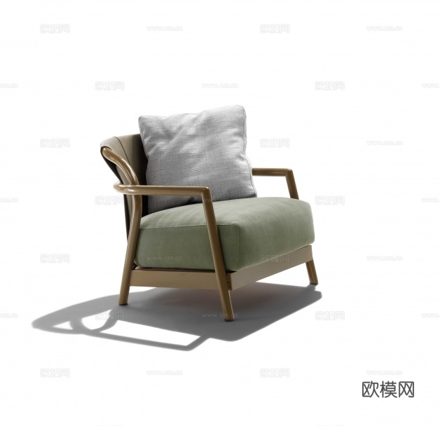 flexform 意式扶手椅3d模型下载（渲染图5）