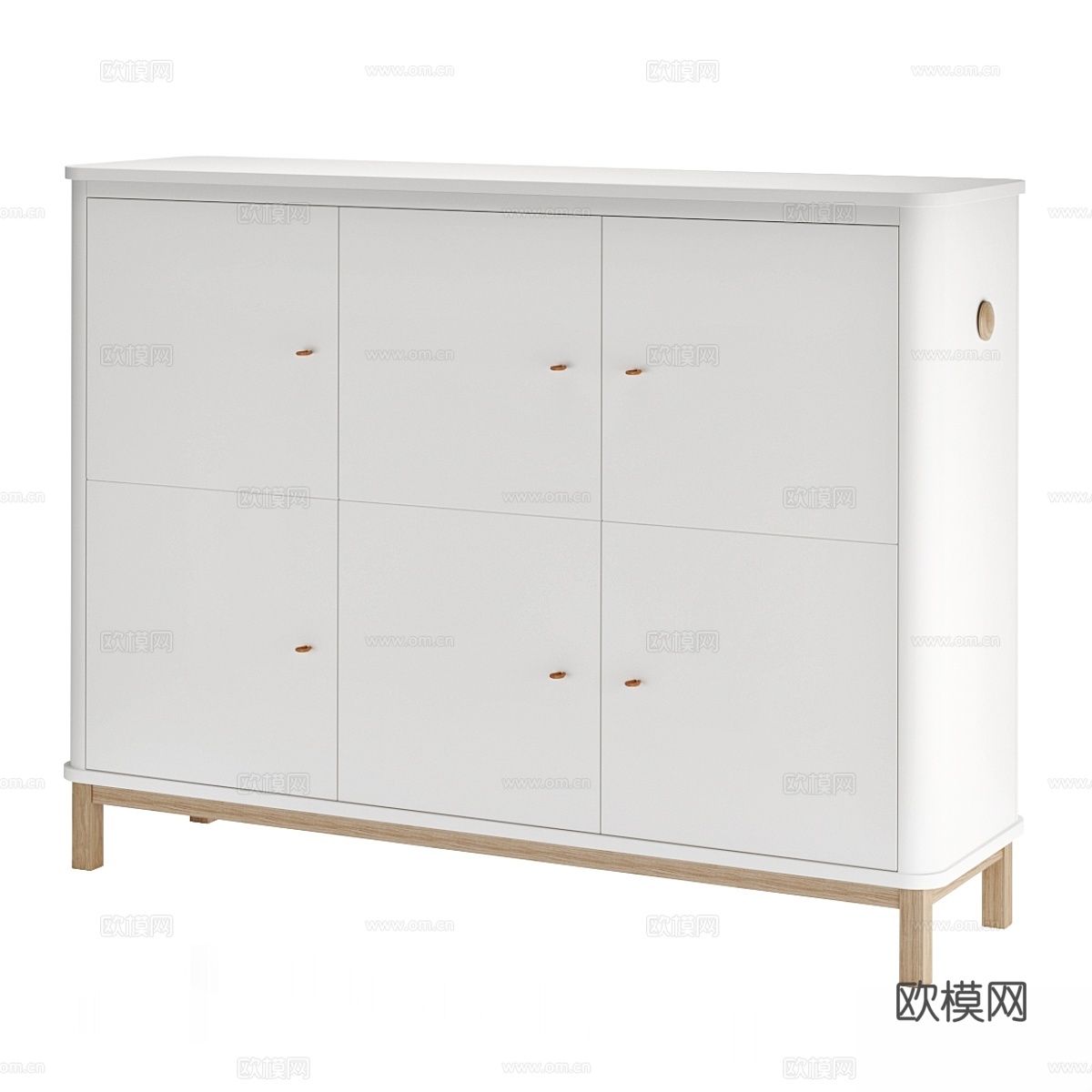 Oliver 家具 木质多门柜 3 门3d模型