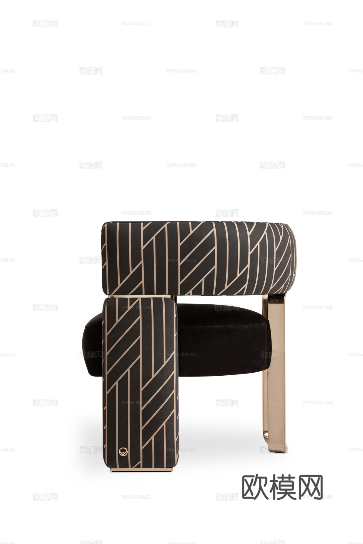 FENDI 轻奢扶手椅3d模型下载（渲染图2）