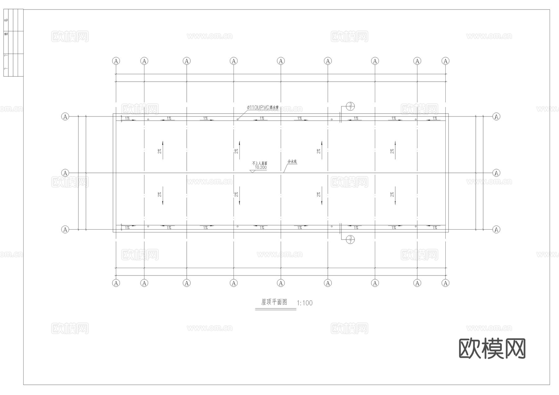 制衣车间建筑图cad施工图