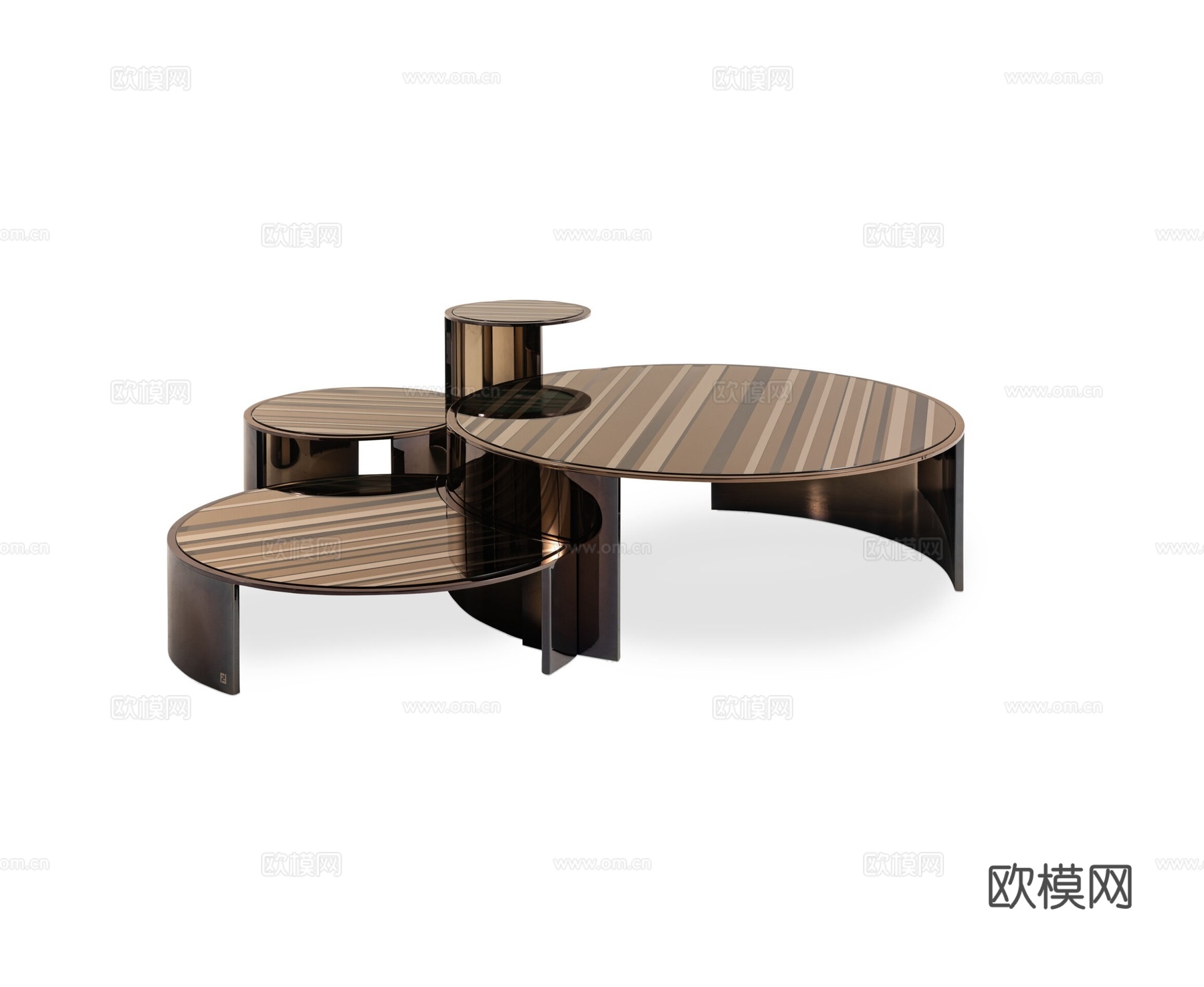 FENDI 意式茶几3d模型下载（渲染图1）