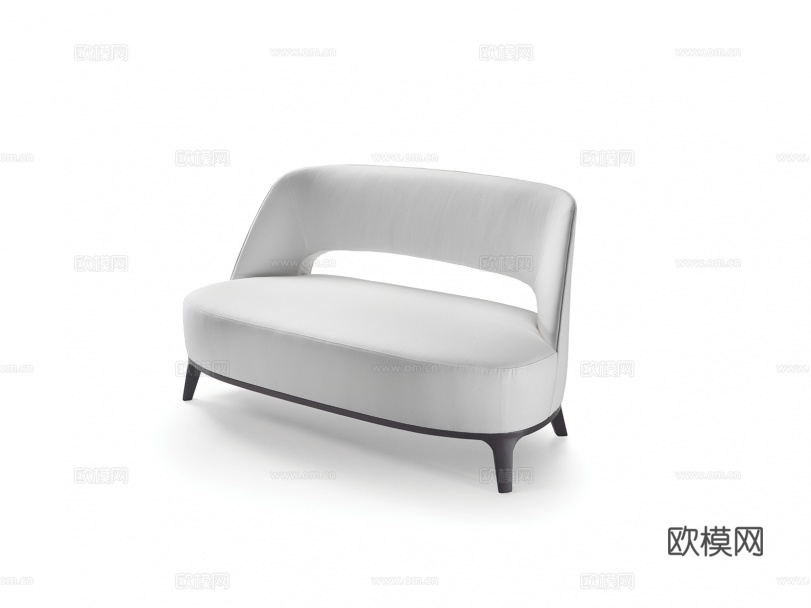 flexform 意式双人沙发3d模型下载（渲染图1）