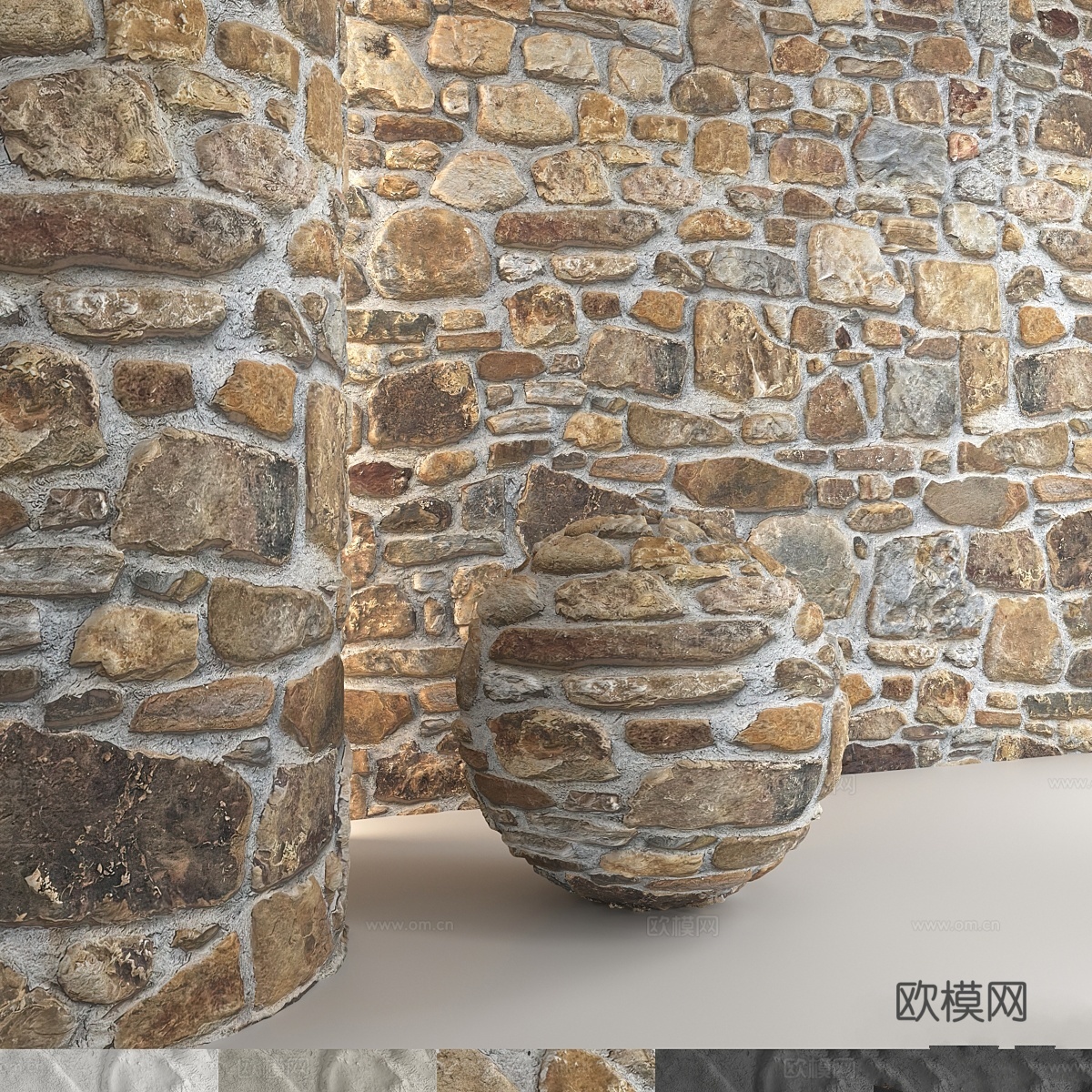 石墙183d模型
