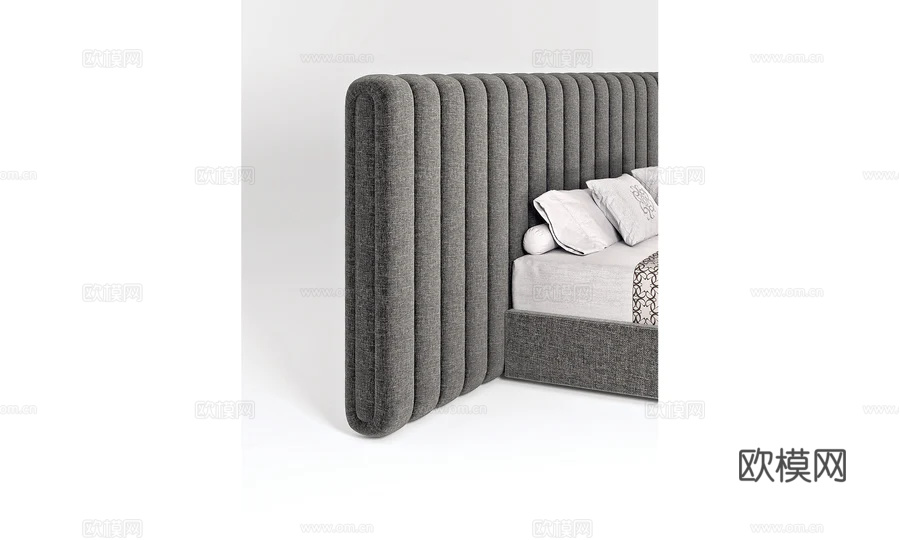 ELIE SAAB MAISON双人床3d模型下载（渲染图1）