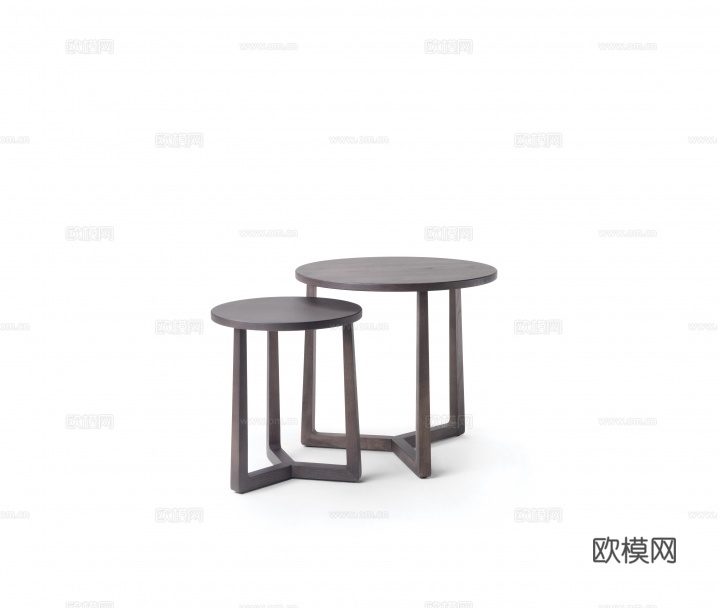 flexform 意式边几3d模型下载（渲染图1）