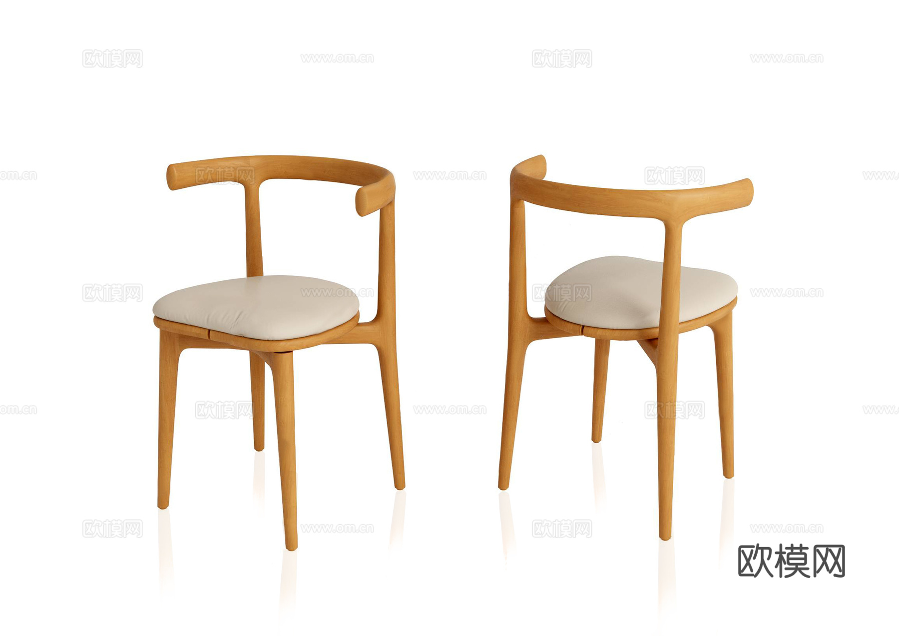 baxter 意式餐椅3d模型下载