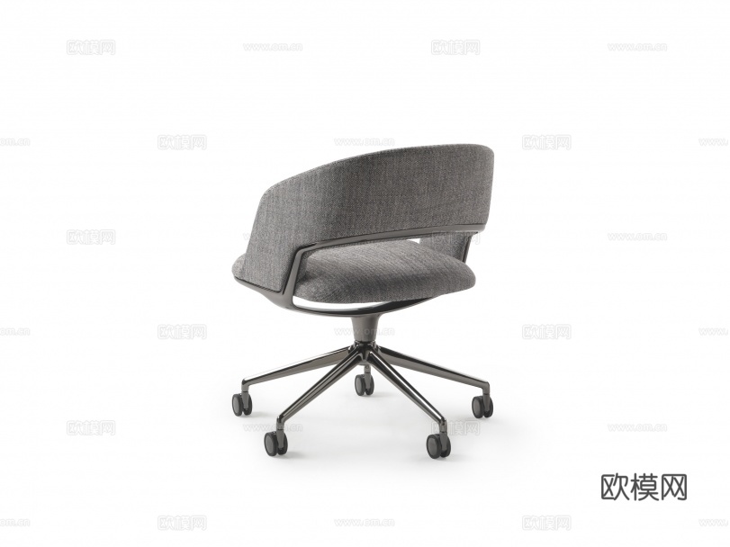 flexform 意式办公椅3d模型下载（渲染图3）