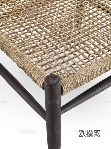 flexform 原木风休闲椅3d模型下载（渲染图3）