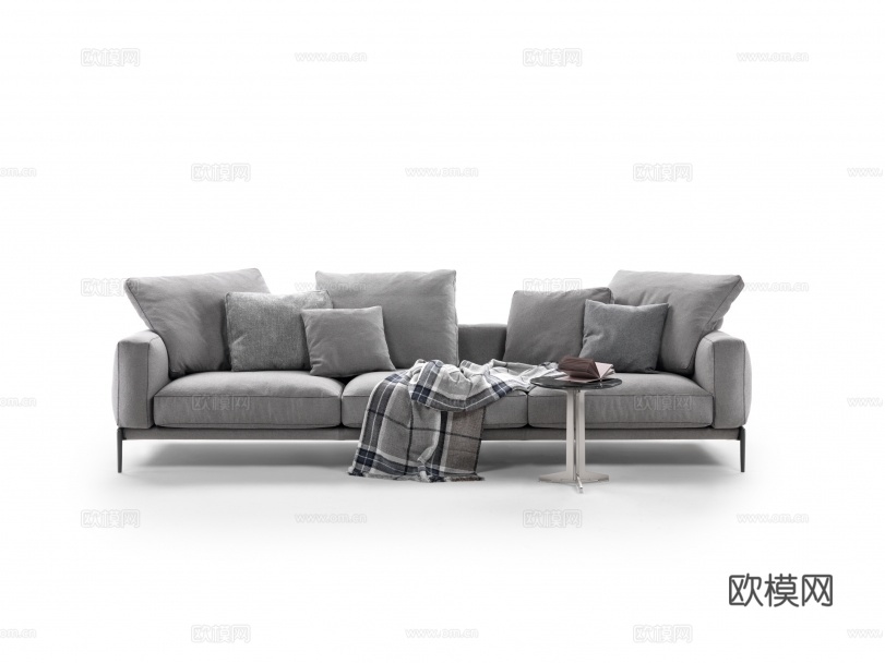 flexform 意式三人沙发3d模型下载（渲染图3）