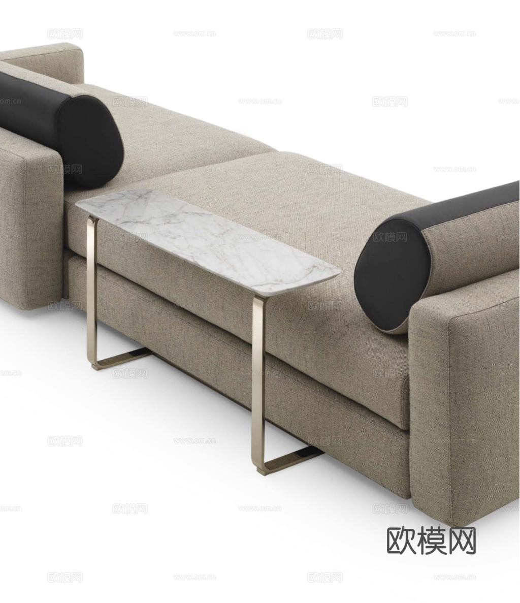 FENDI 意式沙发边几3d模型下载（渲染图1）