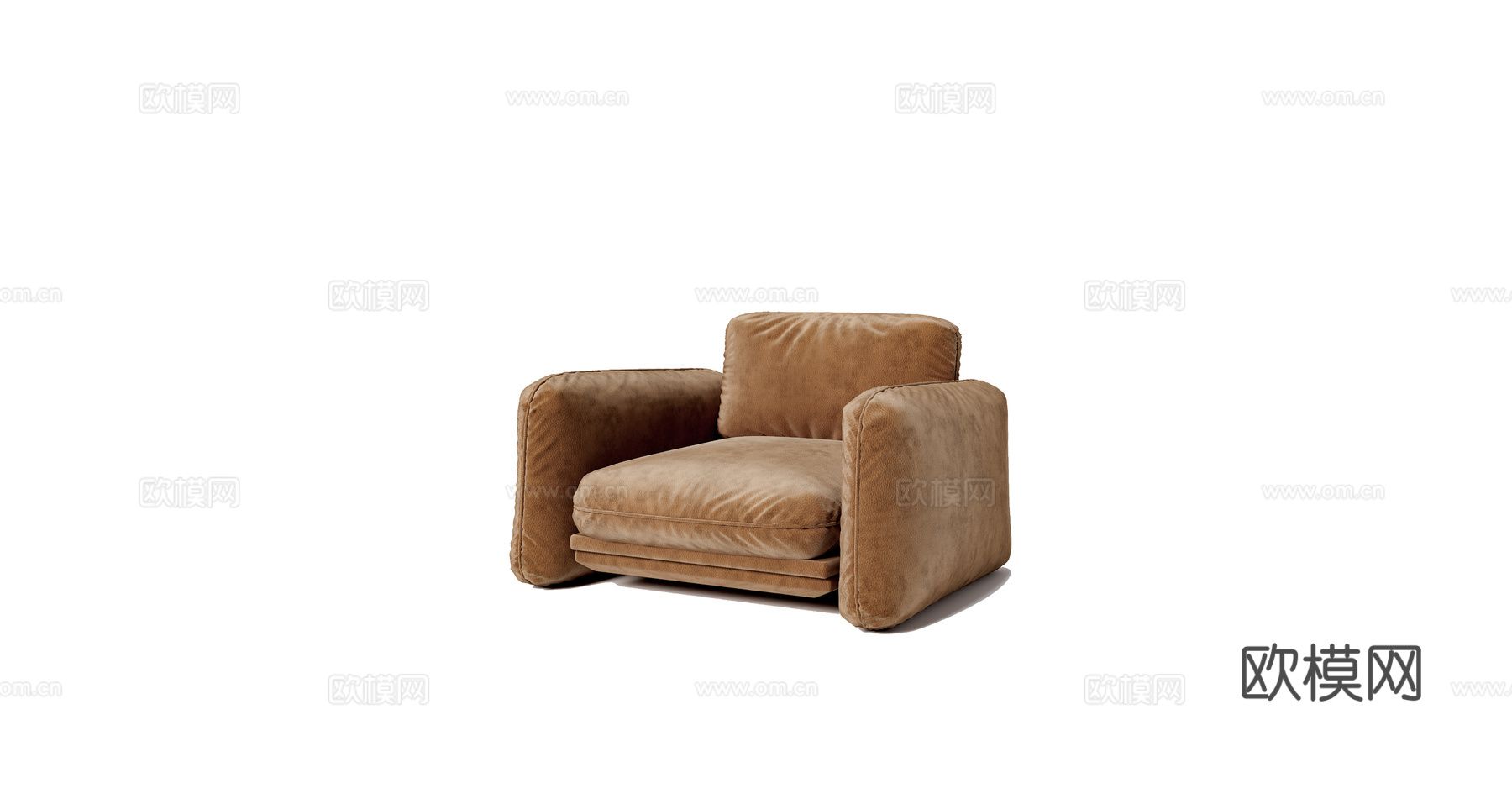 baxter 意式单人沙发3d模型下载