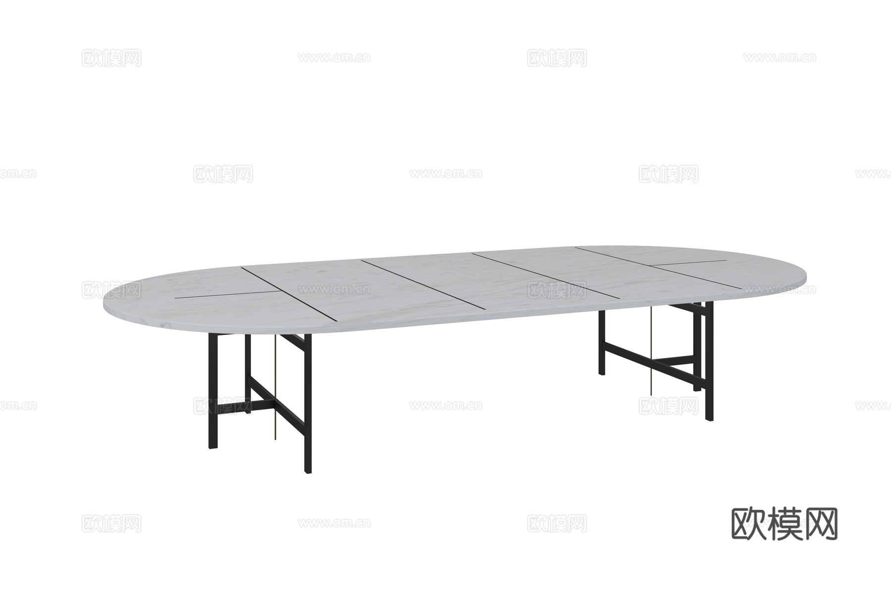 baxter 意式餐桌3d模型下载