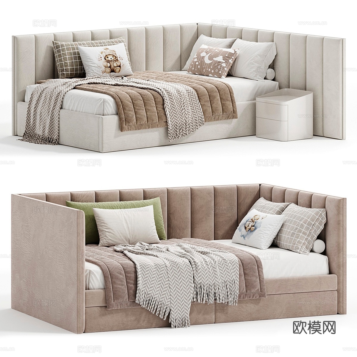 Volna软体儿童床3d模型下载