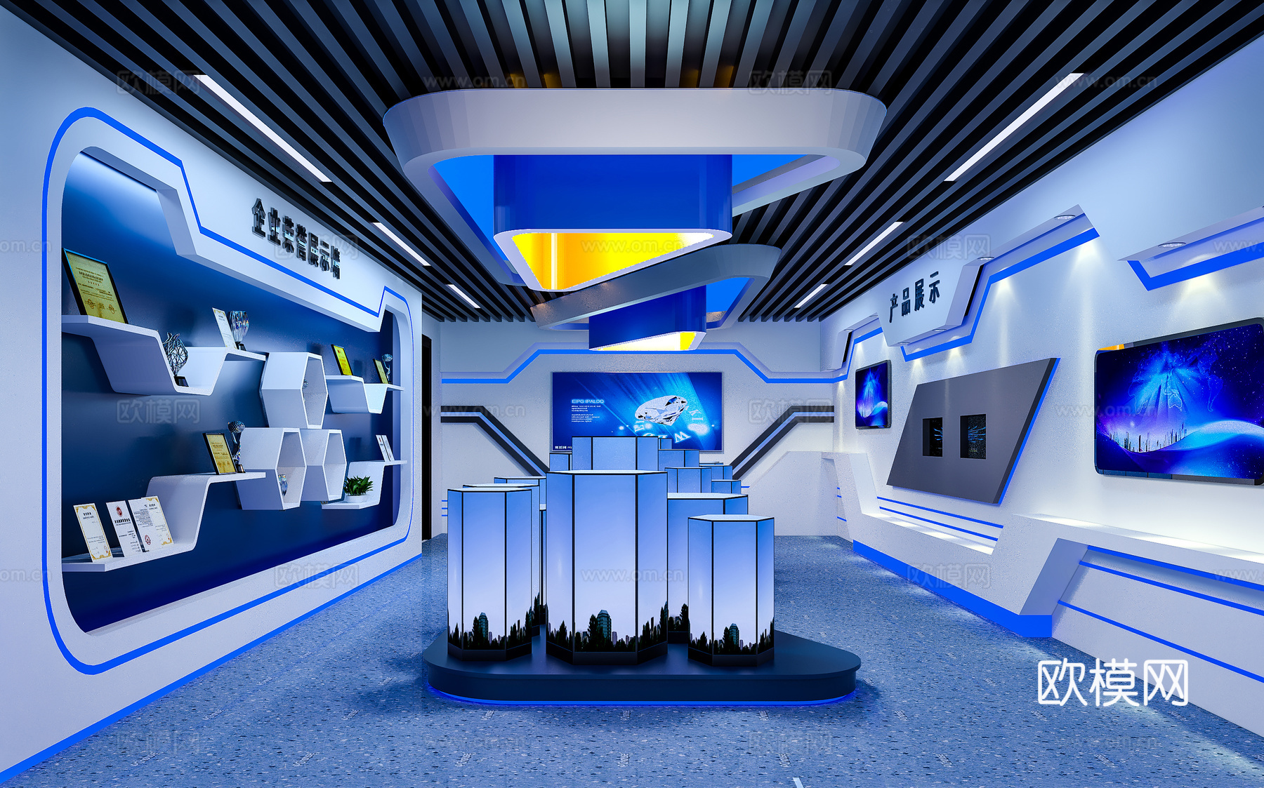 科技展厅     科技展3d模型