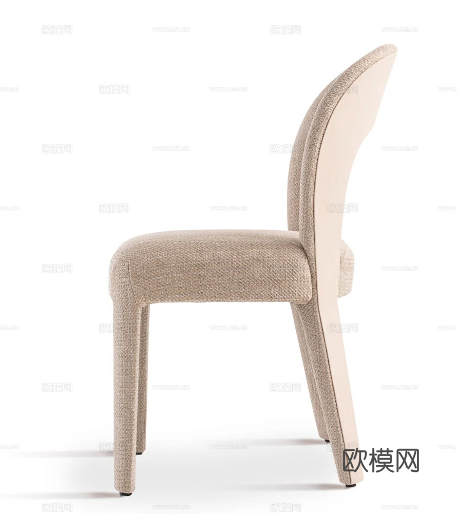 FENDI 轻奢餐椅3d模型下载（渲染图3）