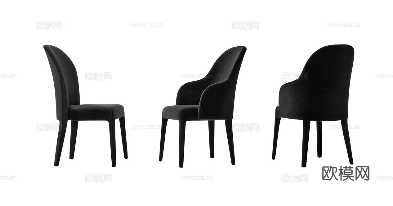 FENDI 意式餐椅3d模型下载（渲染图3）