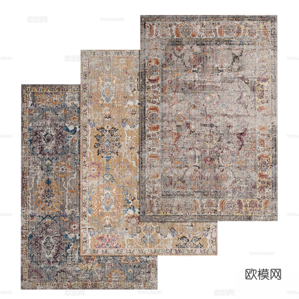 地毯套装873d模型
