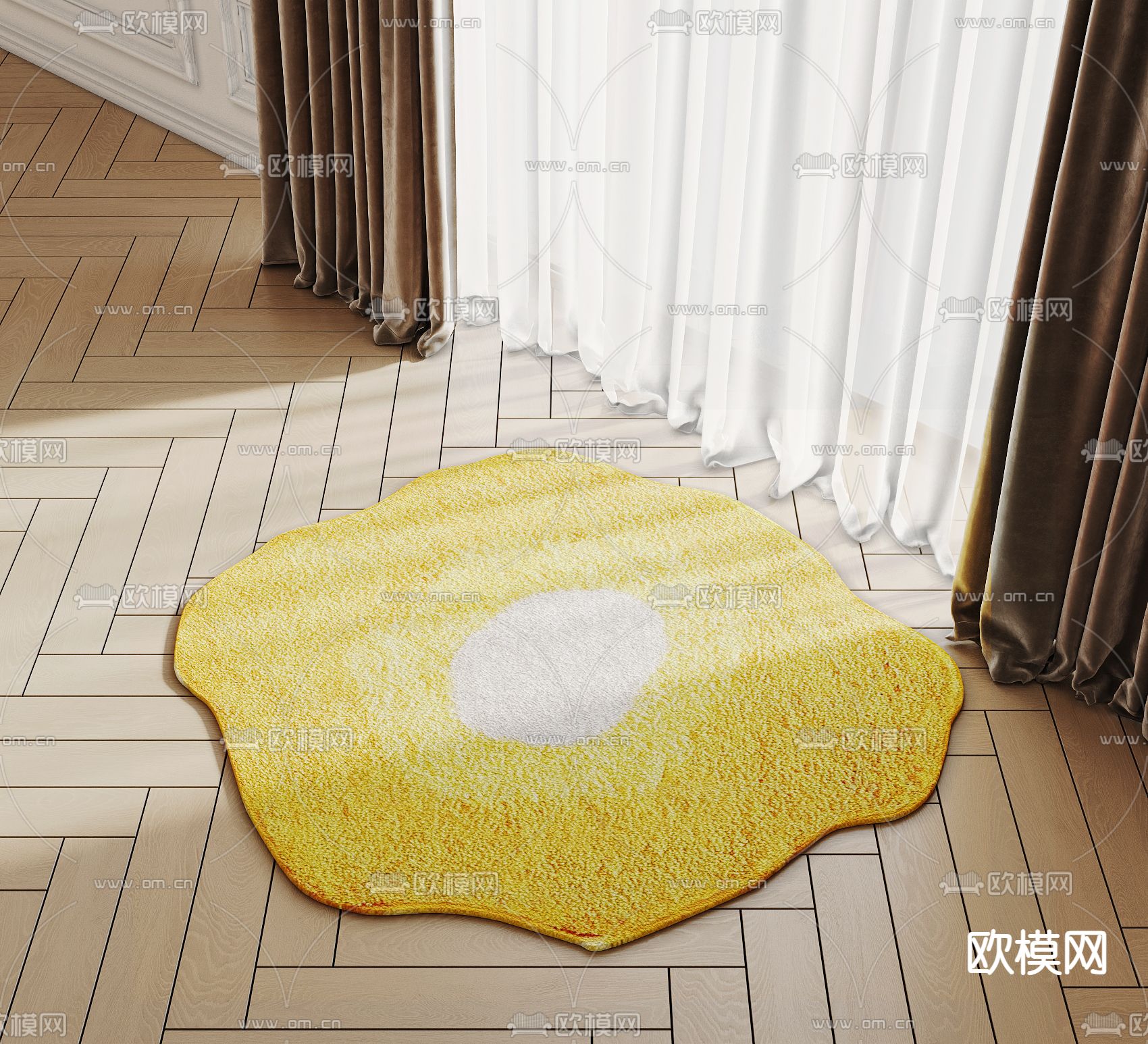异形地毯3d模型
