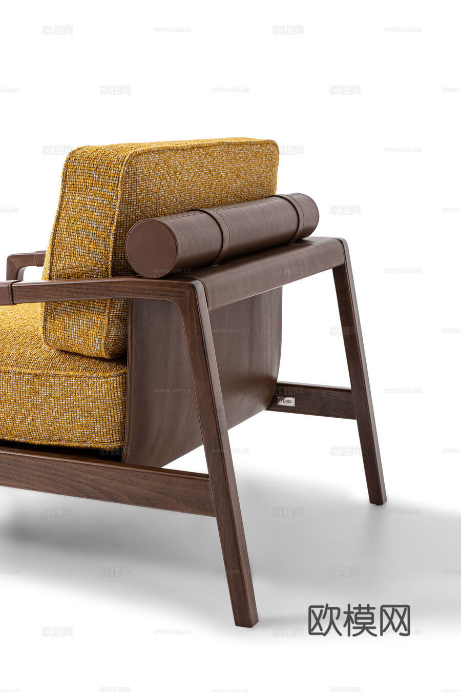 FENDI 意式扶手椅3d模型下载（渲染图2）