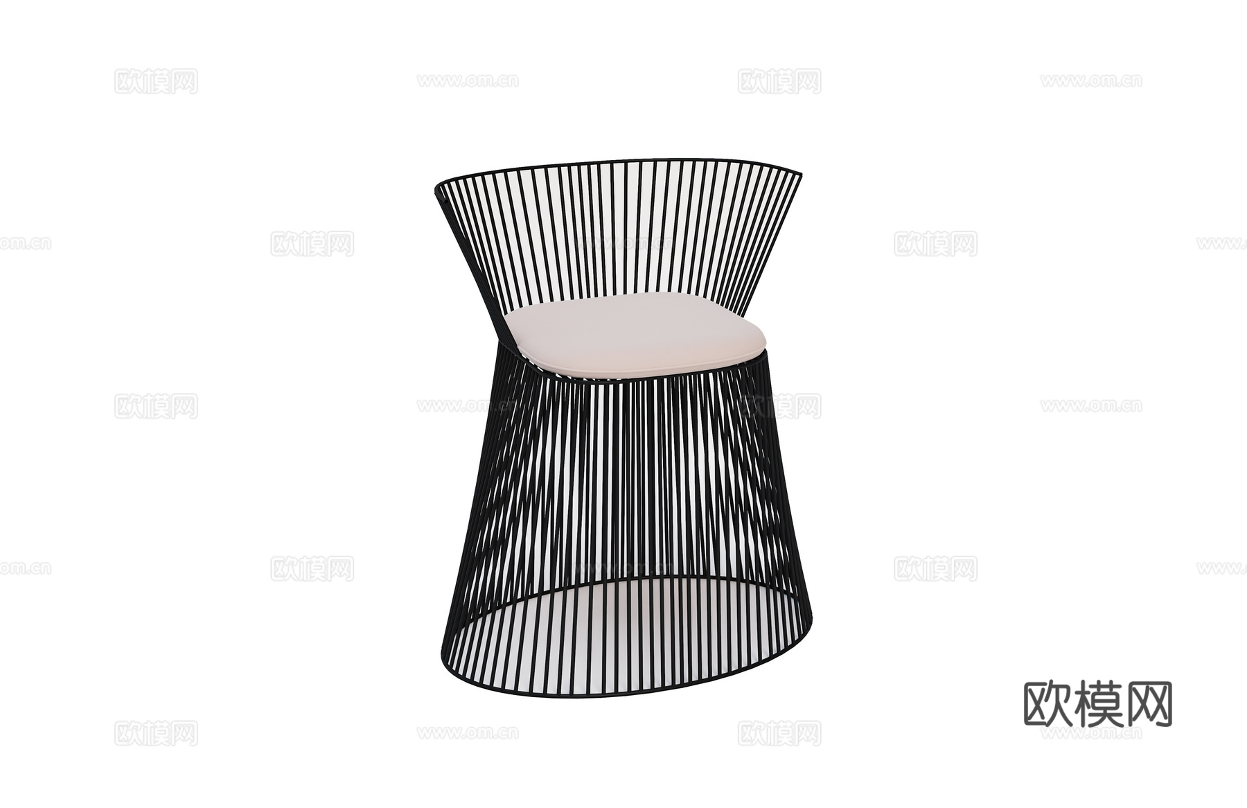 baxter 意式餐椅3d模型下载