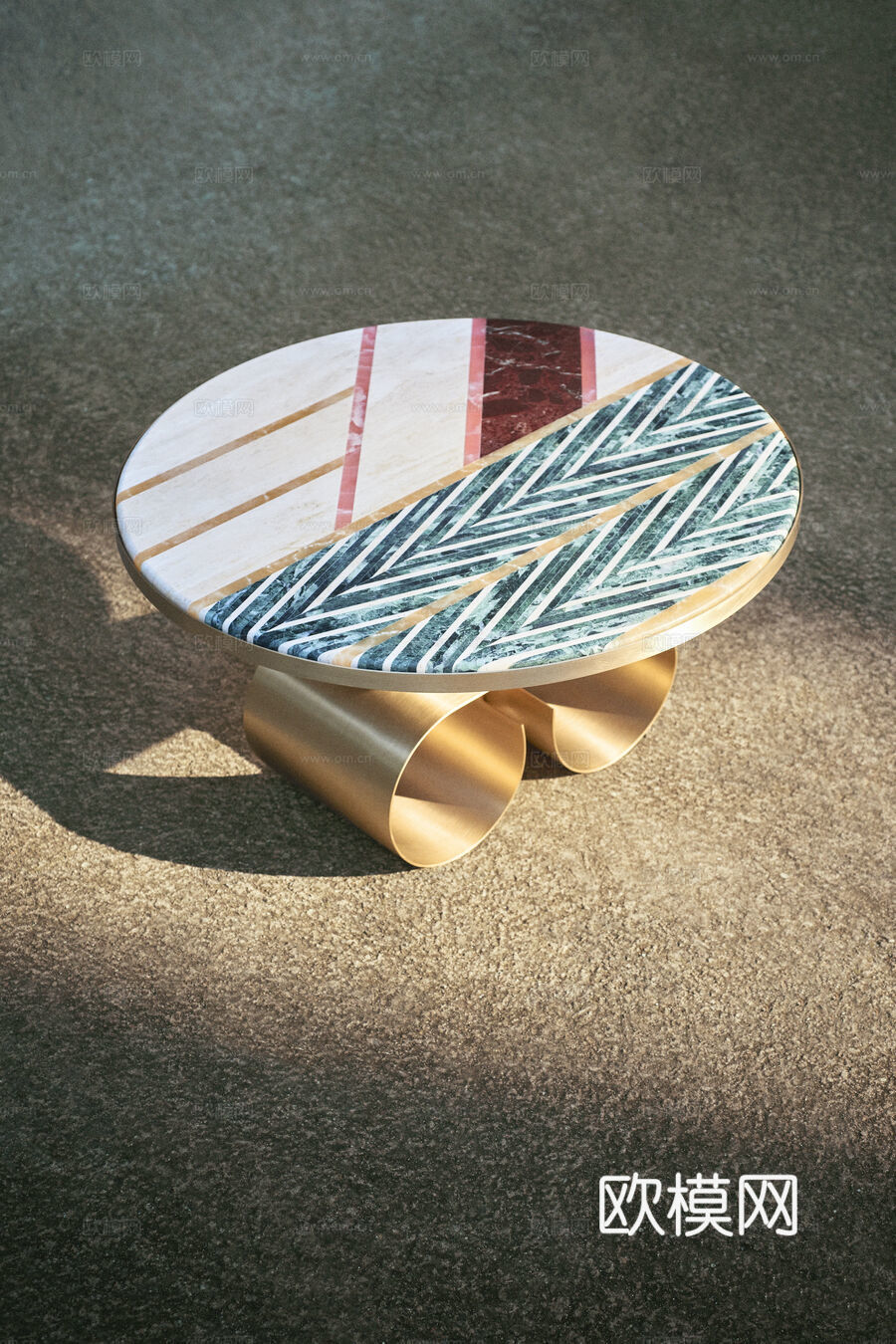 FENDI 意式茶几3d模型下载（渲染图2）