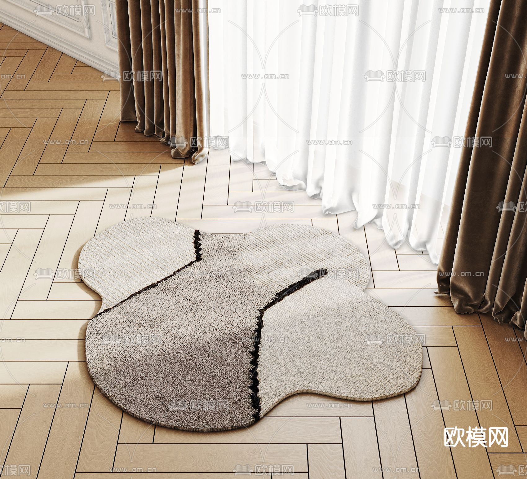 异形地毯3d模型