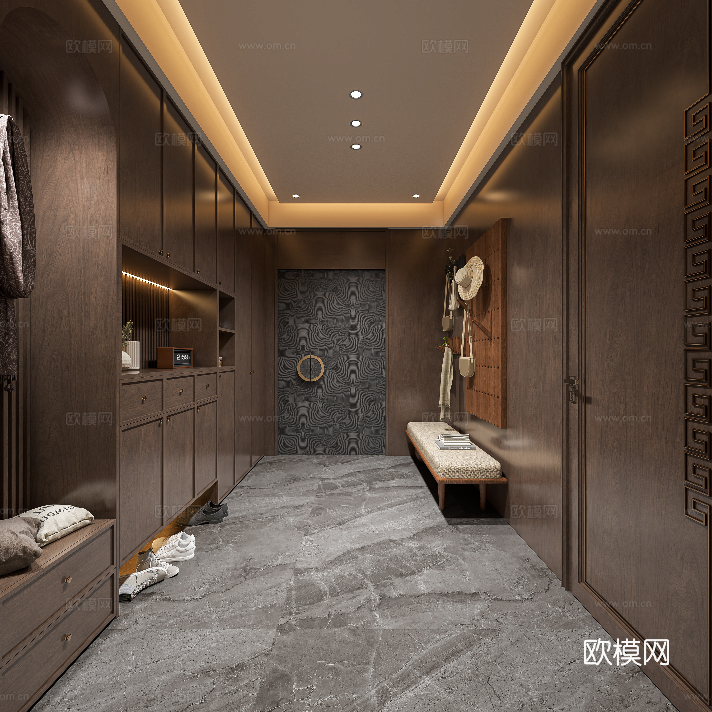 会所3d模型下载（渲染图2）