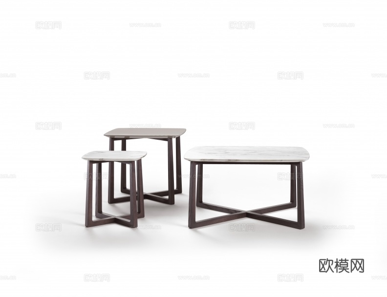 flexform 意式茶几3d模型下载（渲染图1）