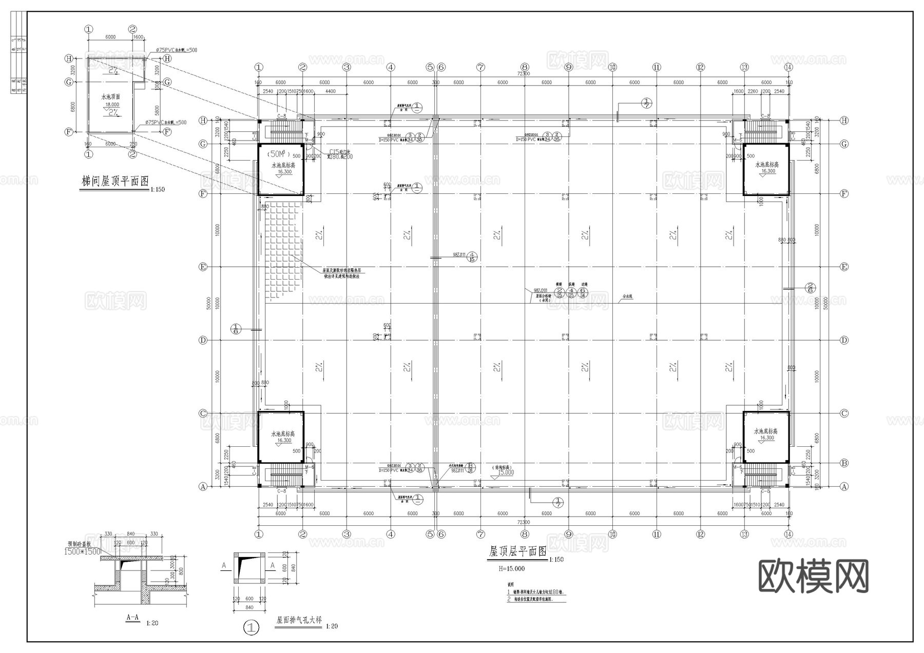 厂房建筑图cad施工图