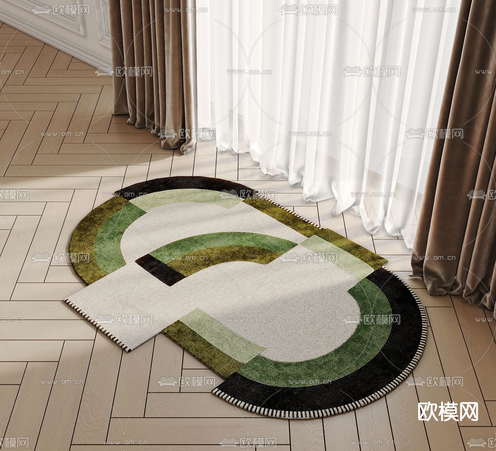 异形地毯3d模型