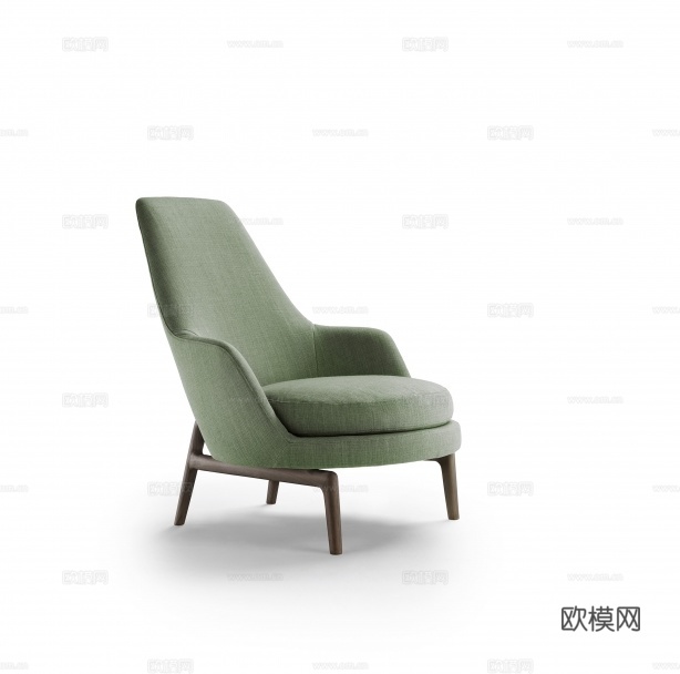 flexform 意式休闲椅3d模型下载（渲染图2）