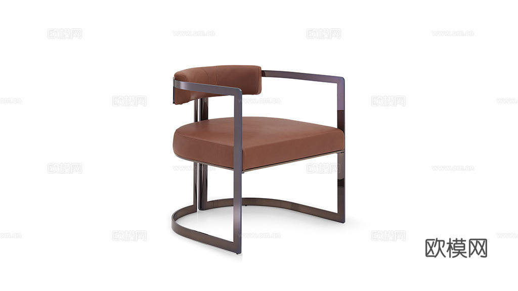 FENDI 轻奢餐椅3d模型下载（渲染图4）