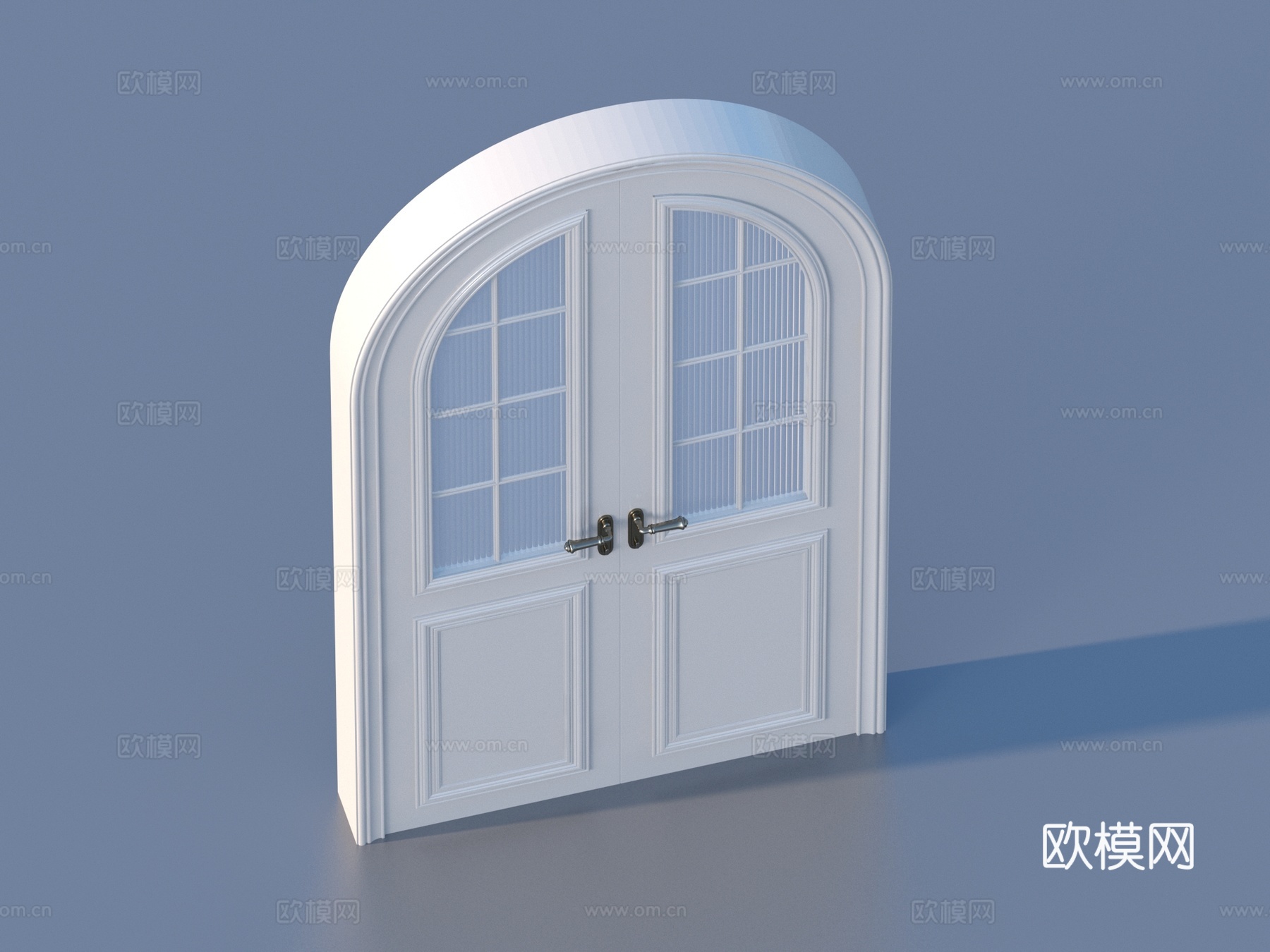 门 玻璃门 房门 双开门3d模型