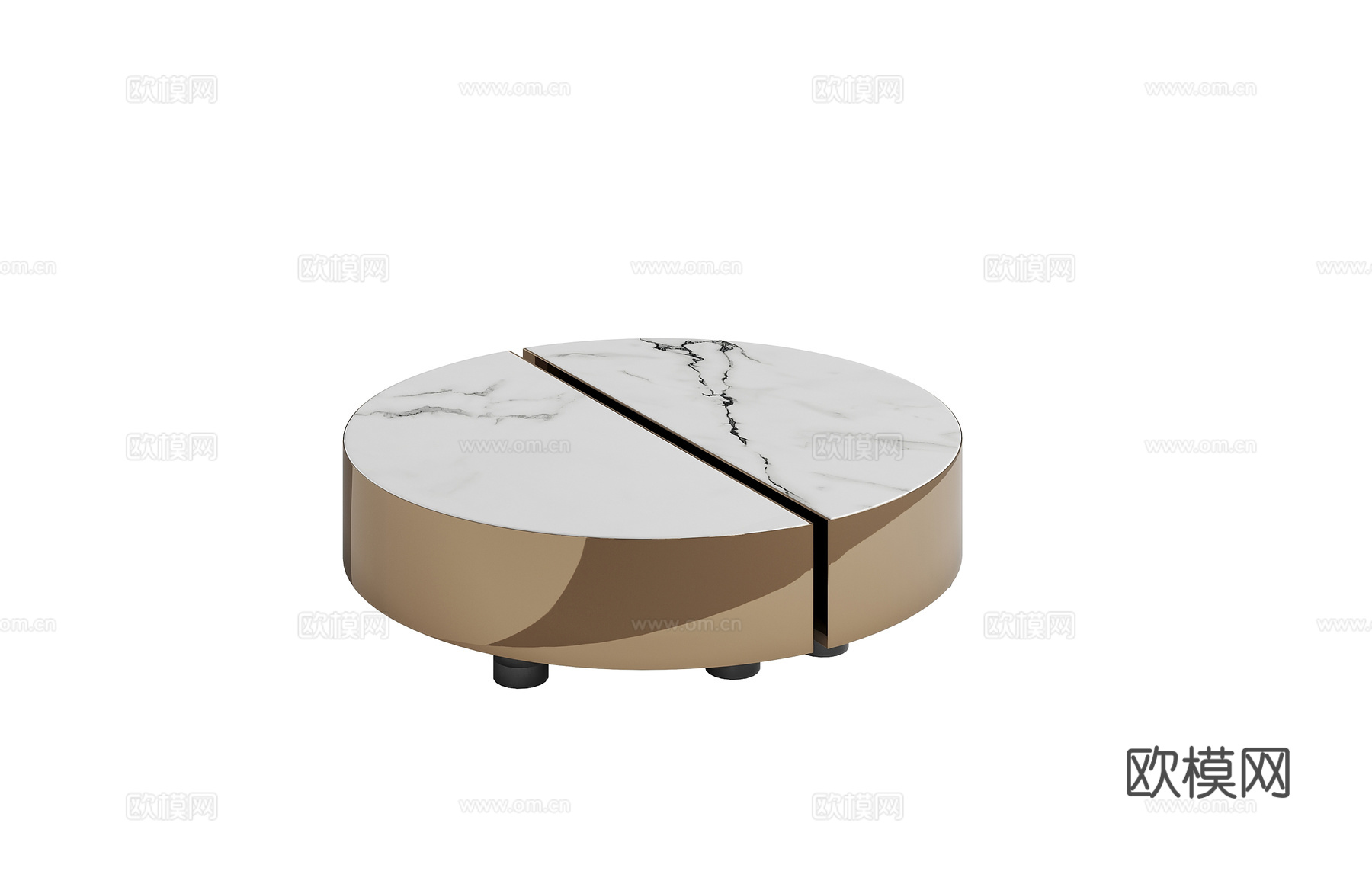 FENDI 意式组合茶几3d模型下载（渲染图4）