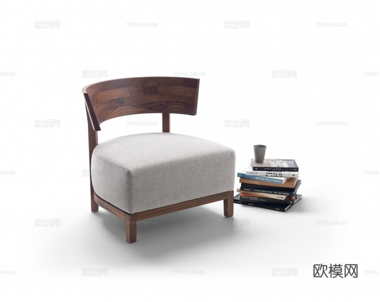 flexform 中古风沙发椅3d模型下载（渲染图3）