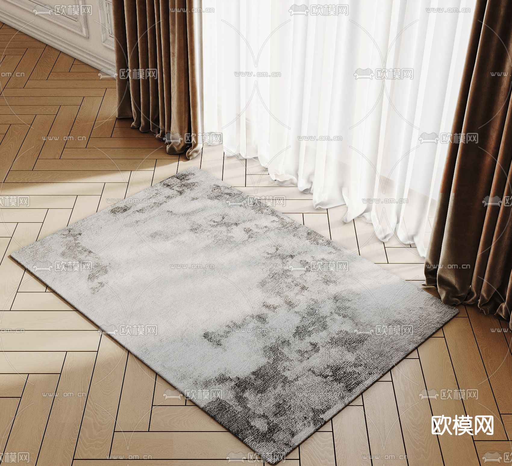 方毯 地毯3d模型