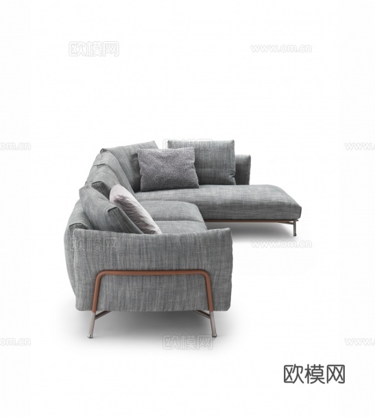 flexform 意式三人沙发3d模型下载（渲染图3）
