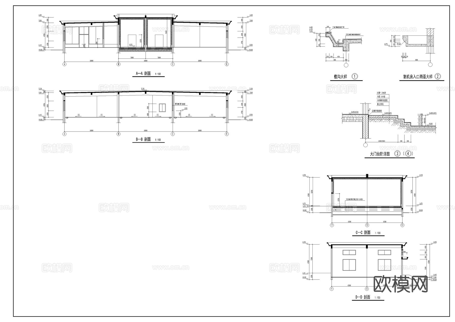 冷库建筑cad施工图