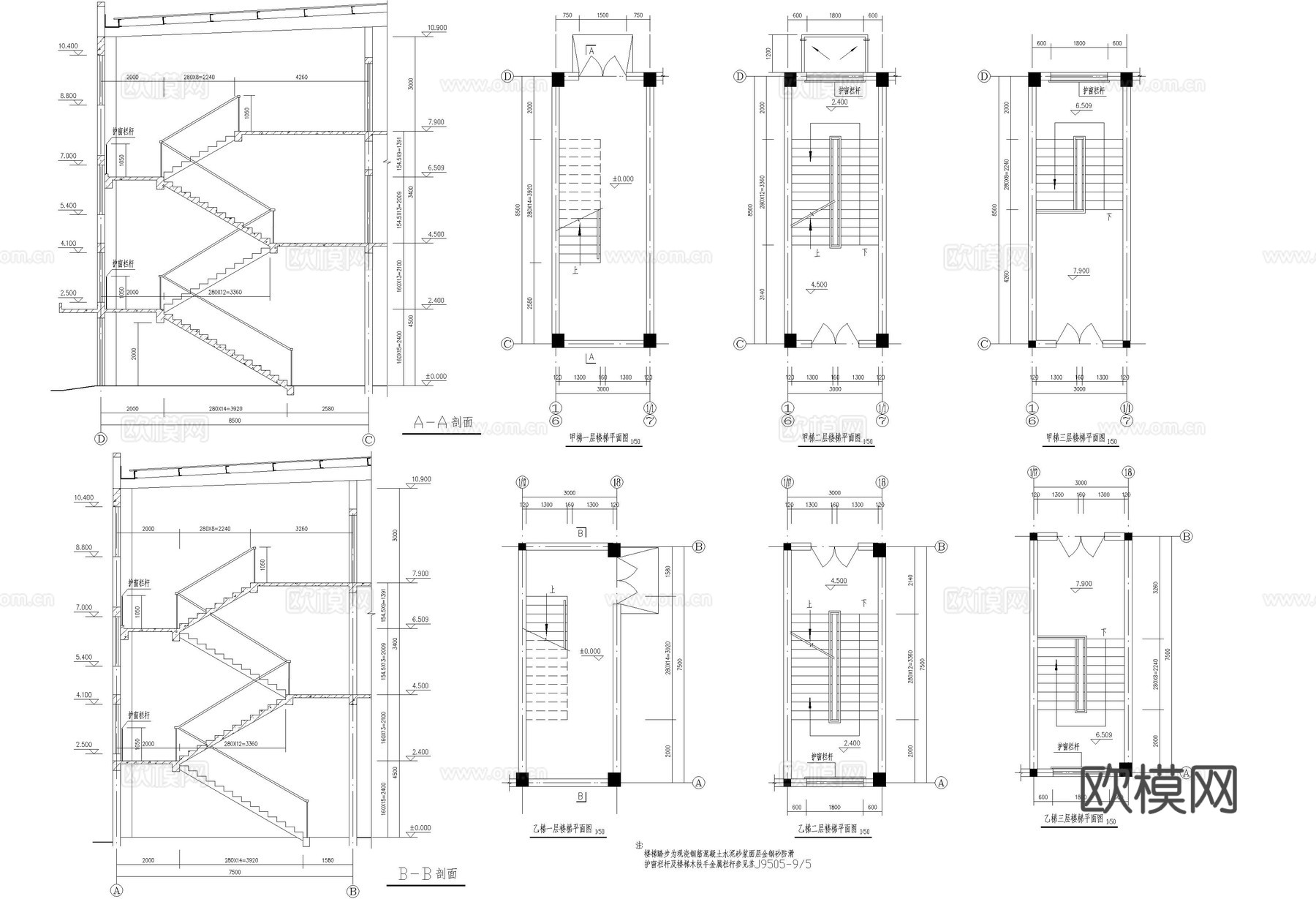 厂房车间建筑图cad施工图